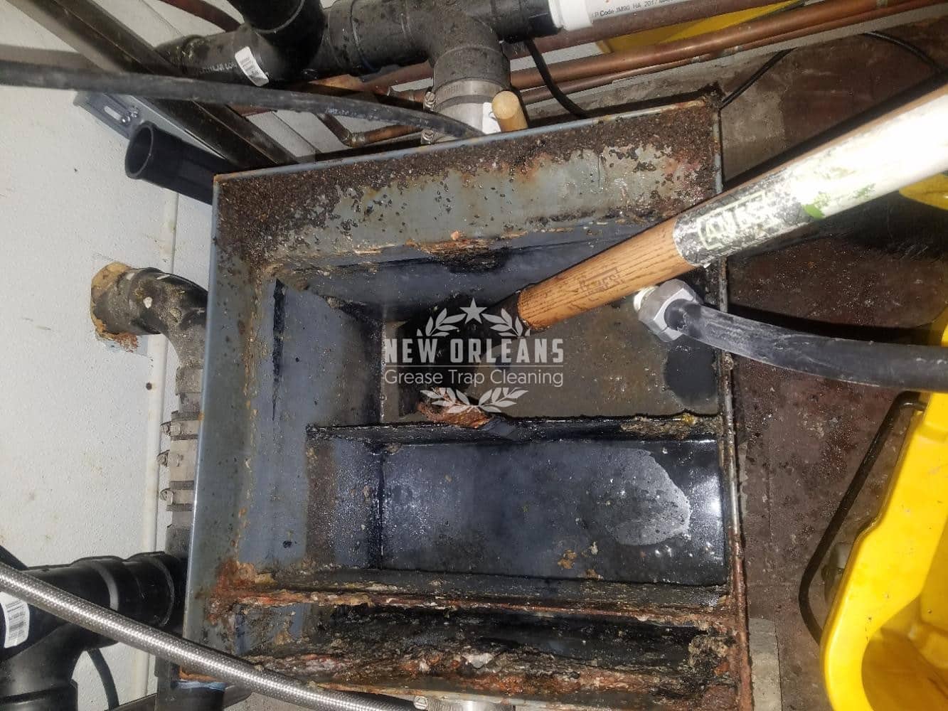 Leaking Under Sink Commercial Grease Trap - New Orleans