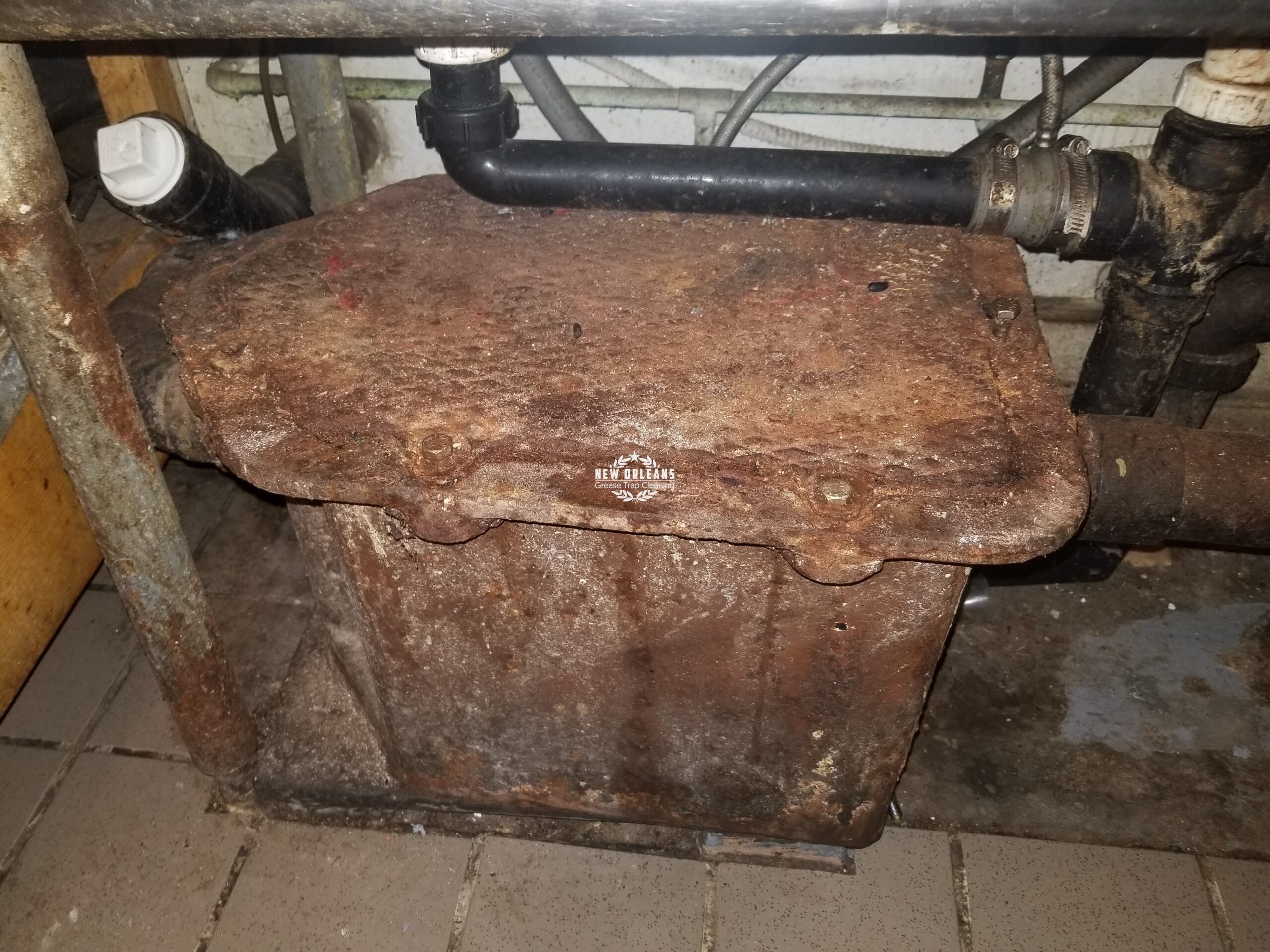Leaking Under Sink Commercial Grease Trap in New Orleans